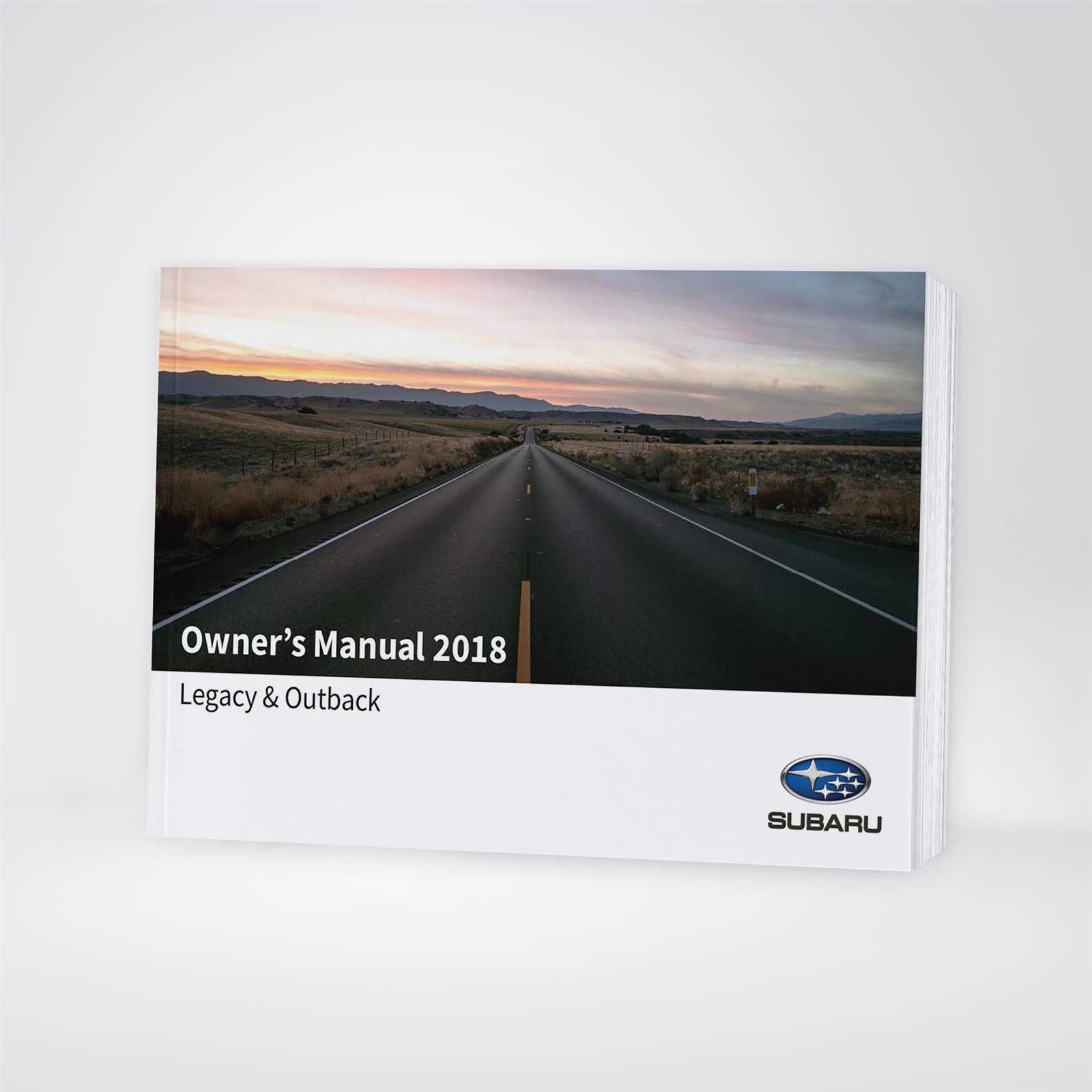 subaru outback 2018 owners manual