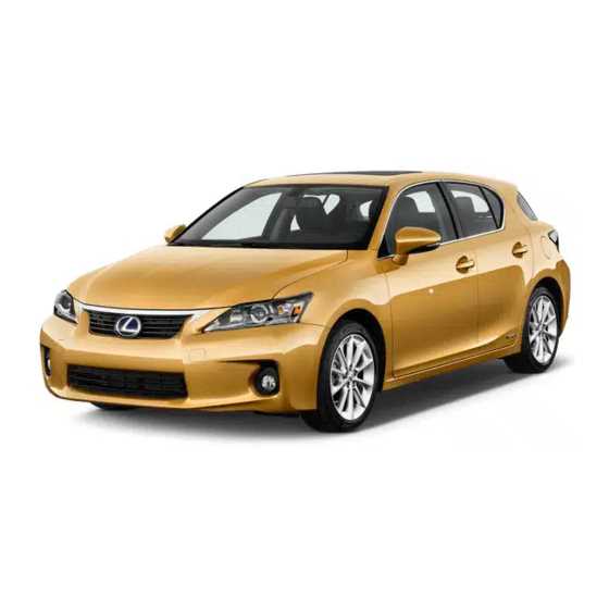 lexus ct200h owners manual