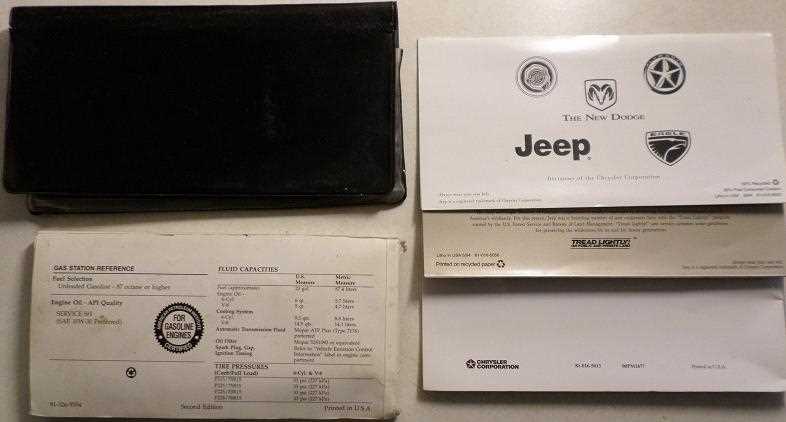 1995 jeep cherokee owners manual