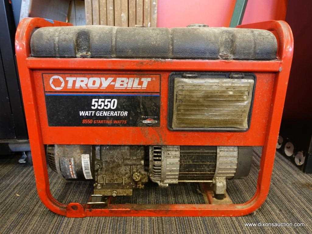 troy bilt 5550 watt generator owners manual