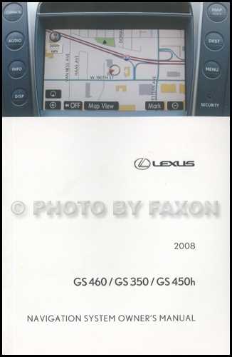 lexus gs 350 owners manual