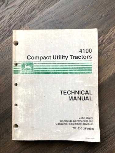 john deere 4100 owners manual