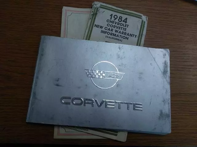 1984 corvette owners manual