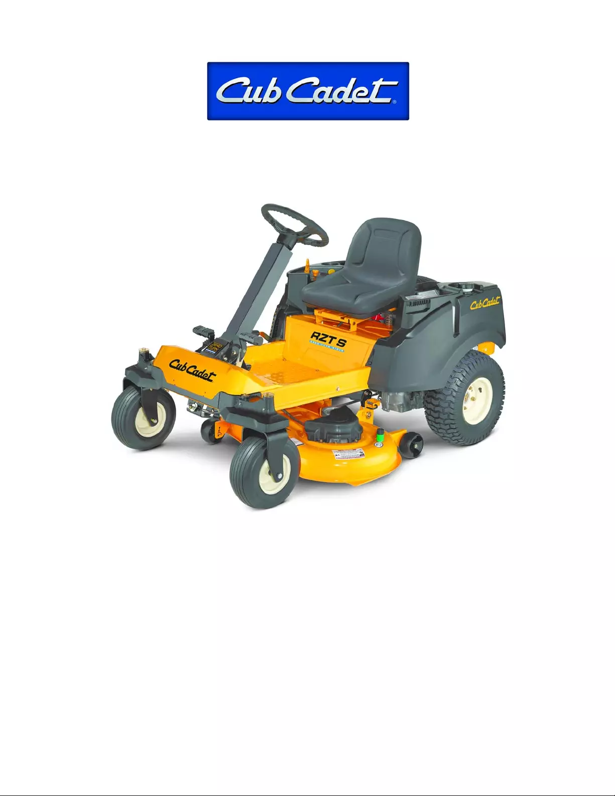 cub cadet 50 inch zero turn owners manual