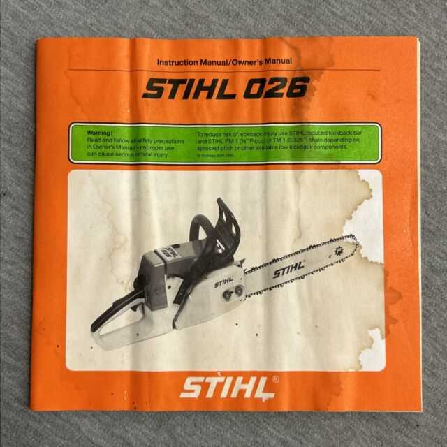 stihl 028 owners manual