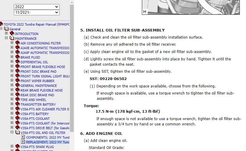 2022 toyota tundra owners manual