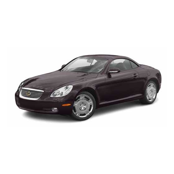 2003 lexus sc430 owners manual