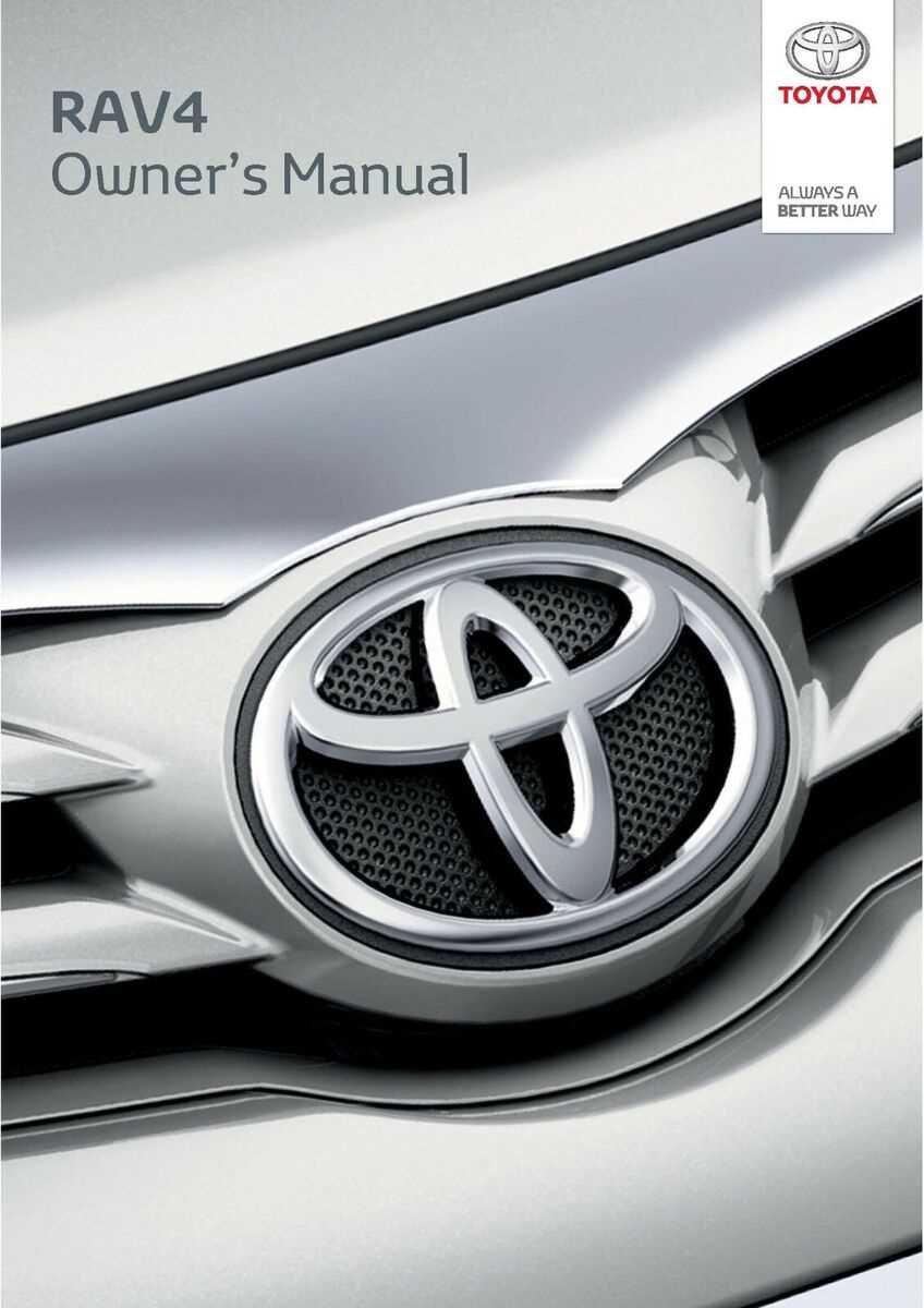 2012 toyota rav4 owners manual