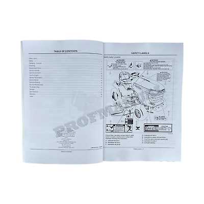 john deere x540 owners manual