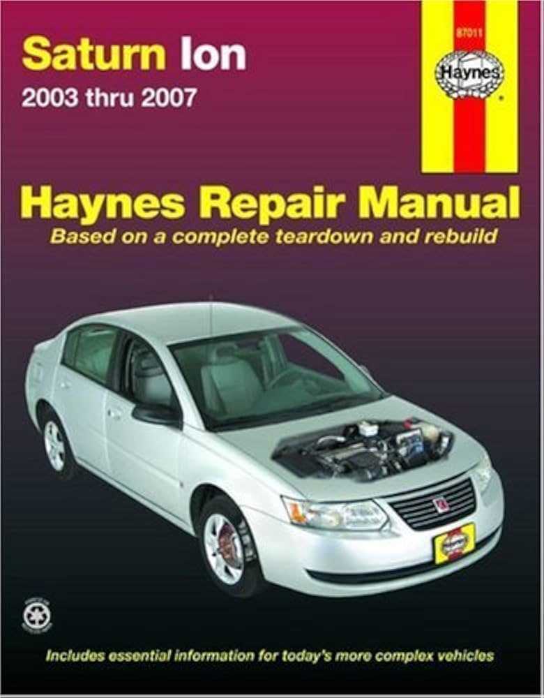 2007 saturn ion owners manual