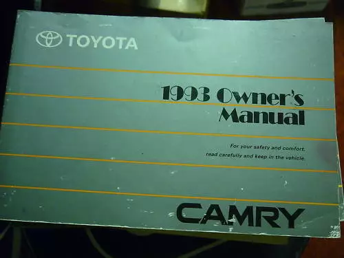 1993 camry owners manual