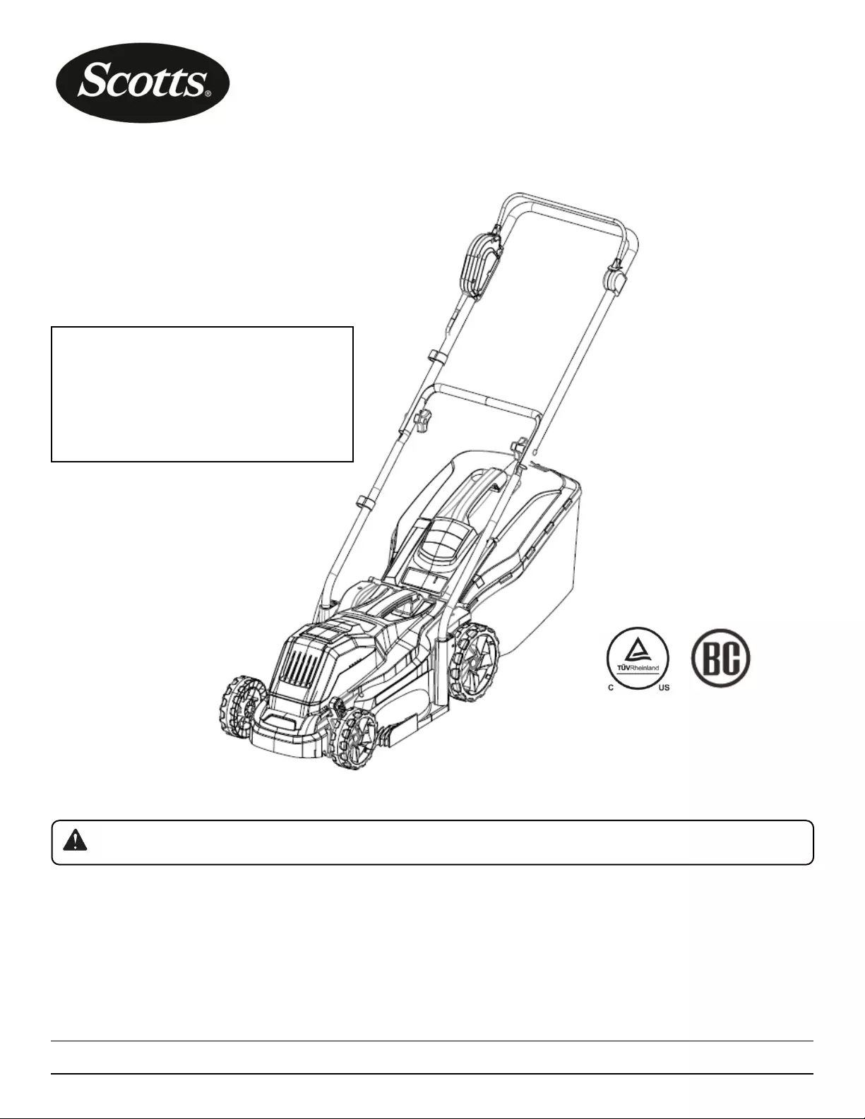 scotts lawn mower owners manual