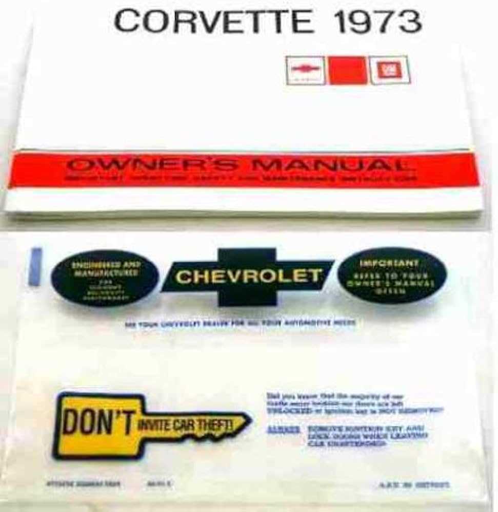 1973 corvette owners manual