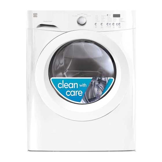 kenmore front load washer owners manual