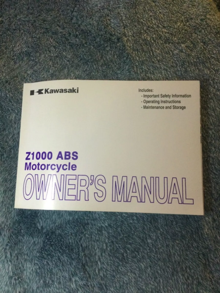 kawasaki z1000 owners manual