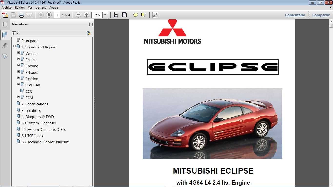 2000 mitsubishi eclipse owners manual