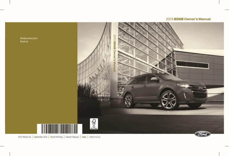 owners manual for 2013 ford edge