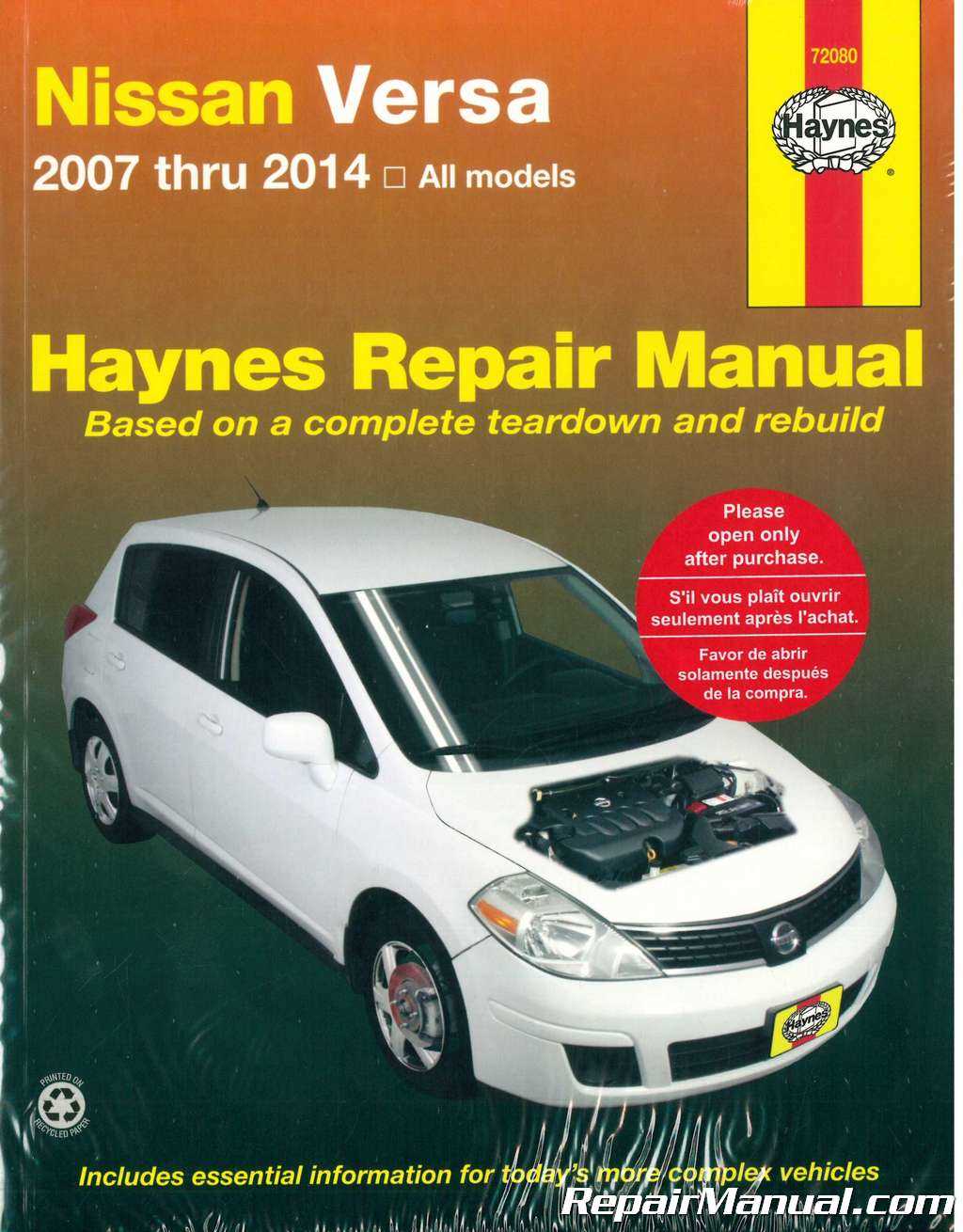 2014 nissan versa owners manual