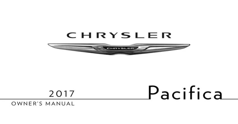 2017 chrysler pacifica owners manual