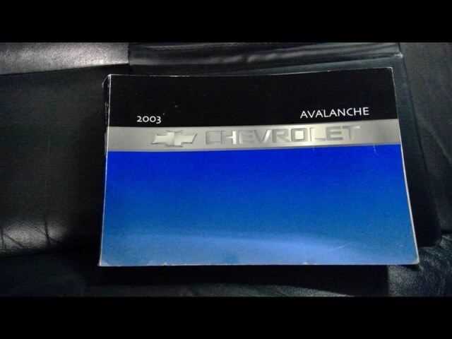 2003 avalanche owners manual