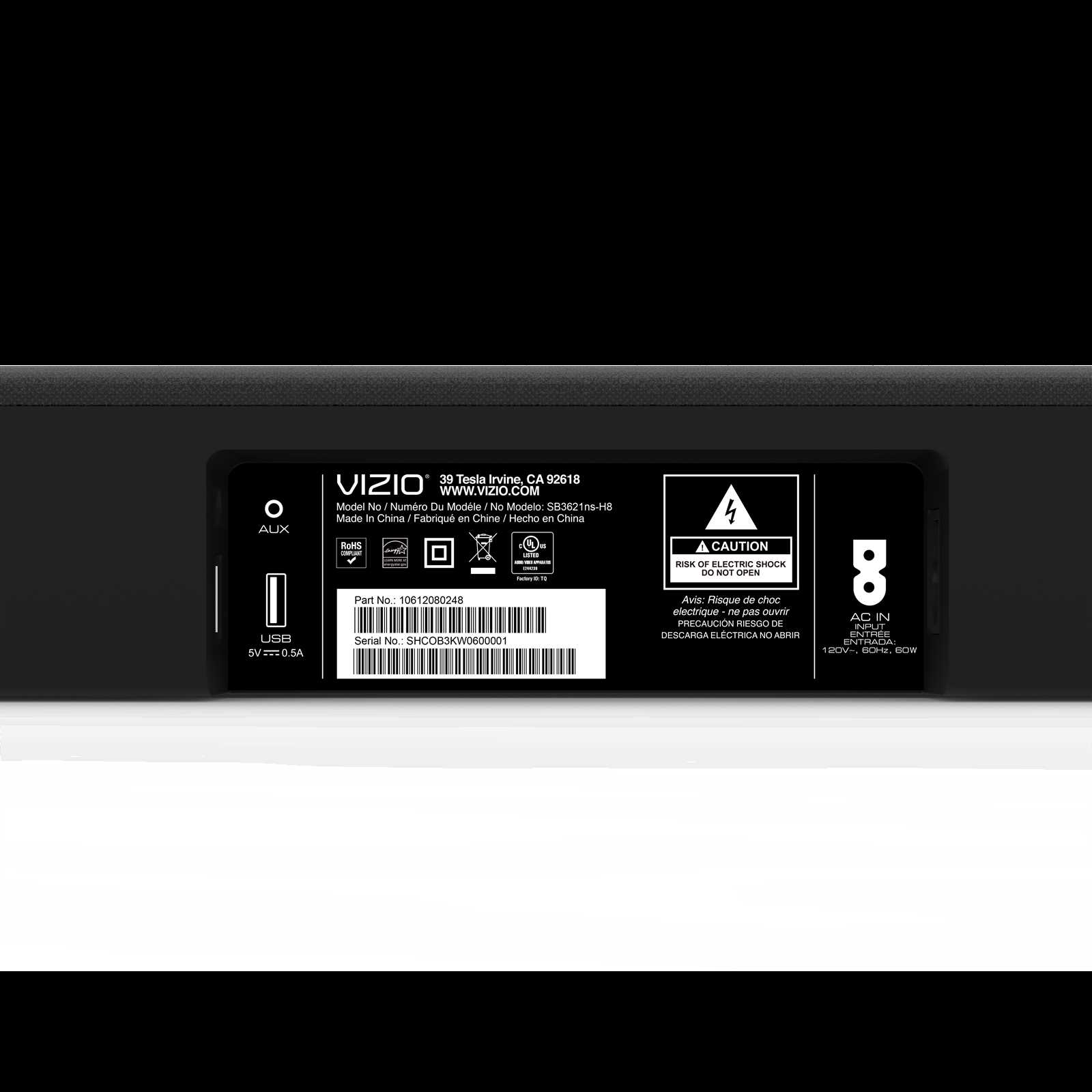 vizio sound bar owners manual