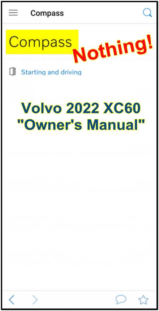 volvo xc60 owners manual 2022