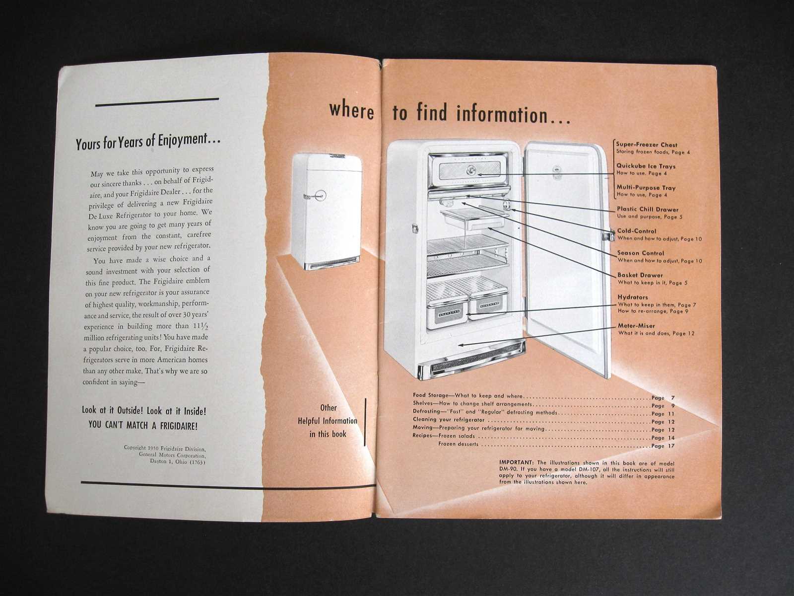 frigidaire gallery fridge owners manual