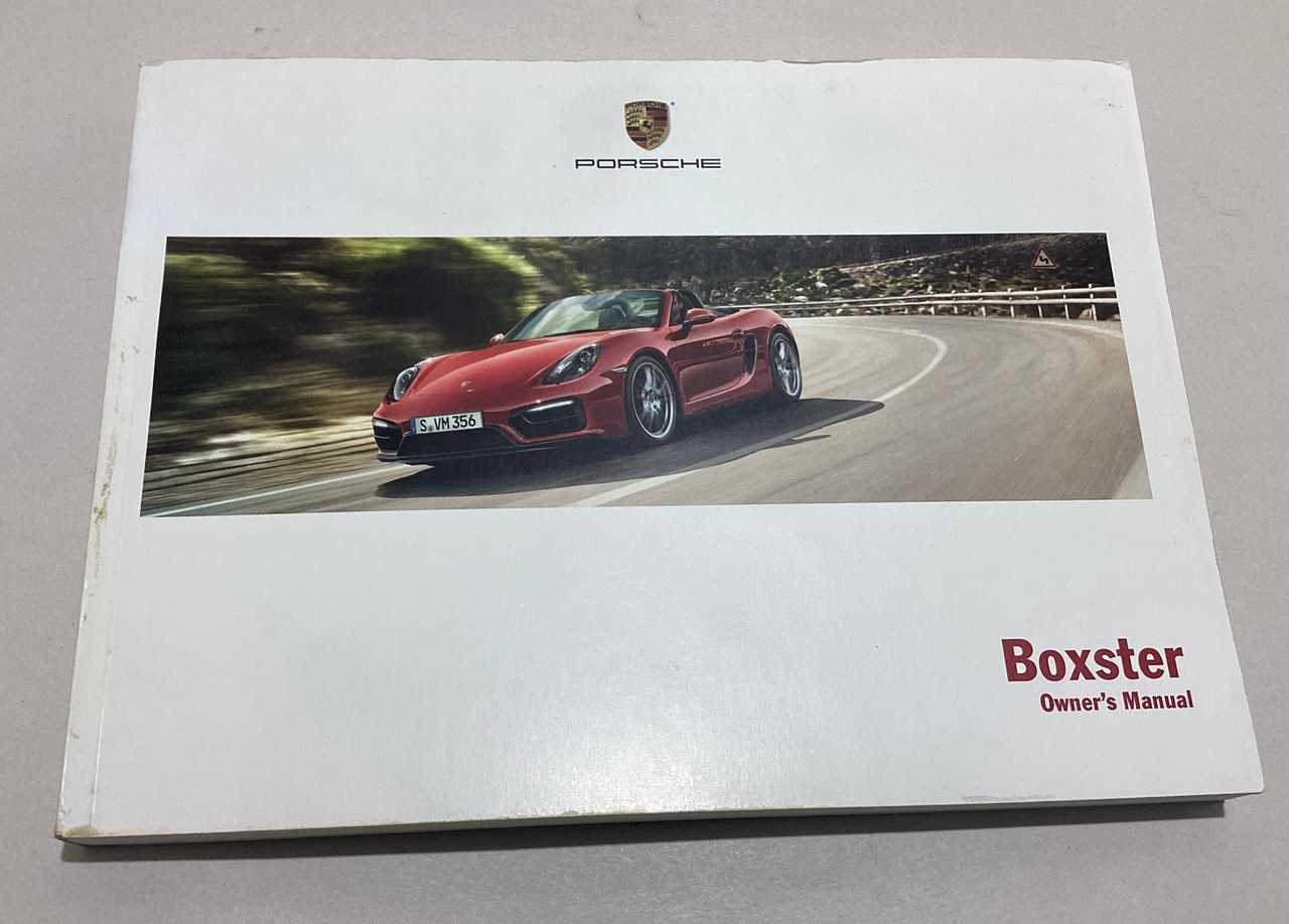 2013 porsche boxster owners manual