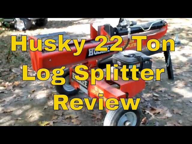 huskee log splitter owners manual