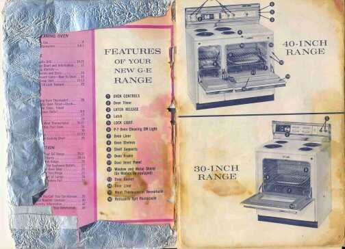 ge range owners manual