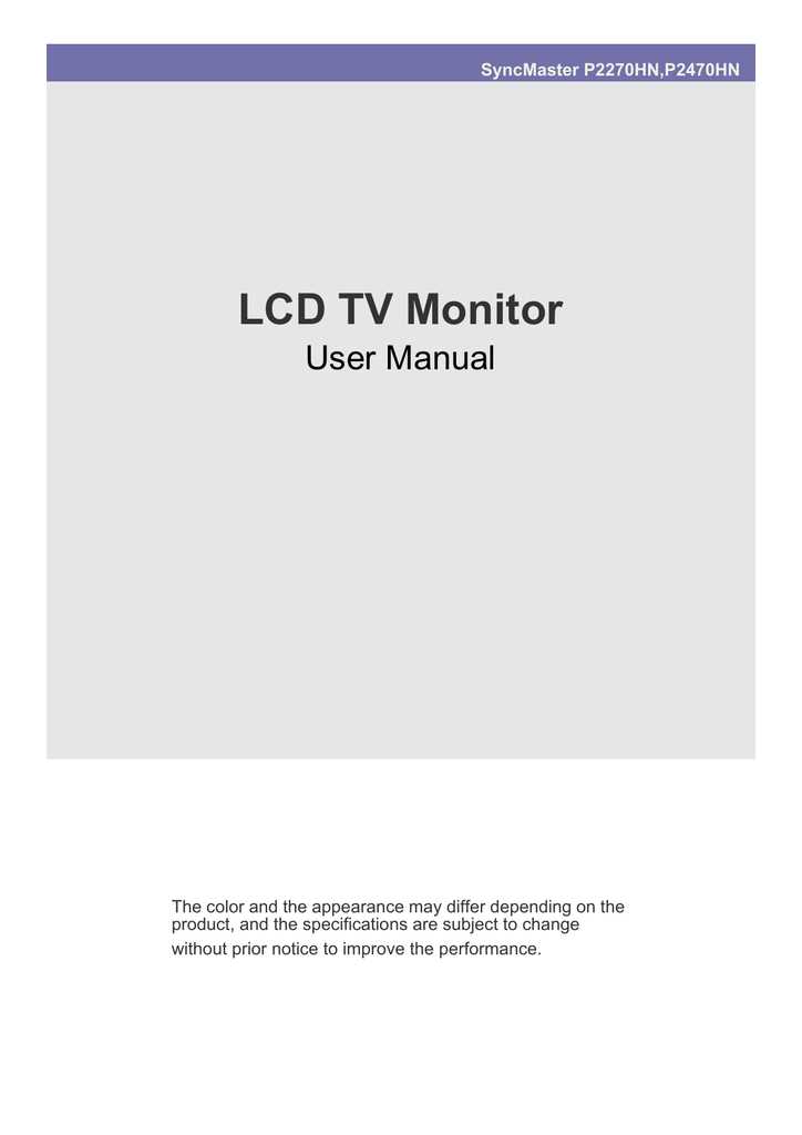 owners manual samsung tv