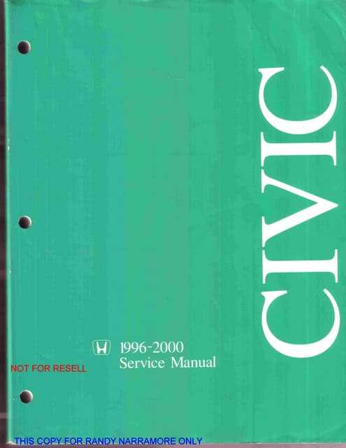 1996 honda civic owners manual