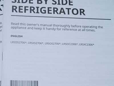 lg refrigerator owners manual