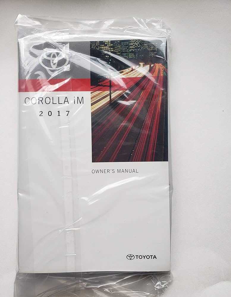 2017 toyota corolla owners manual