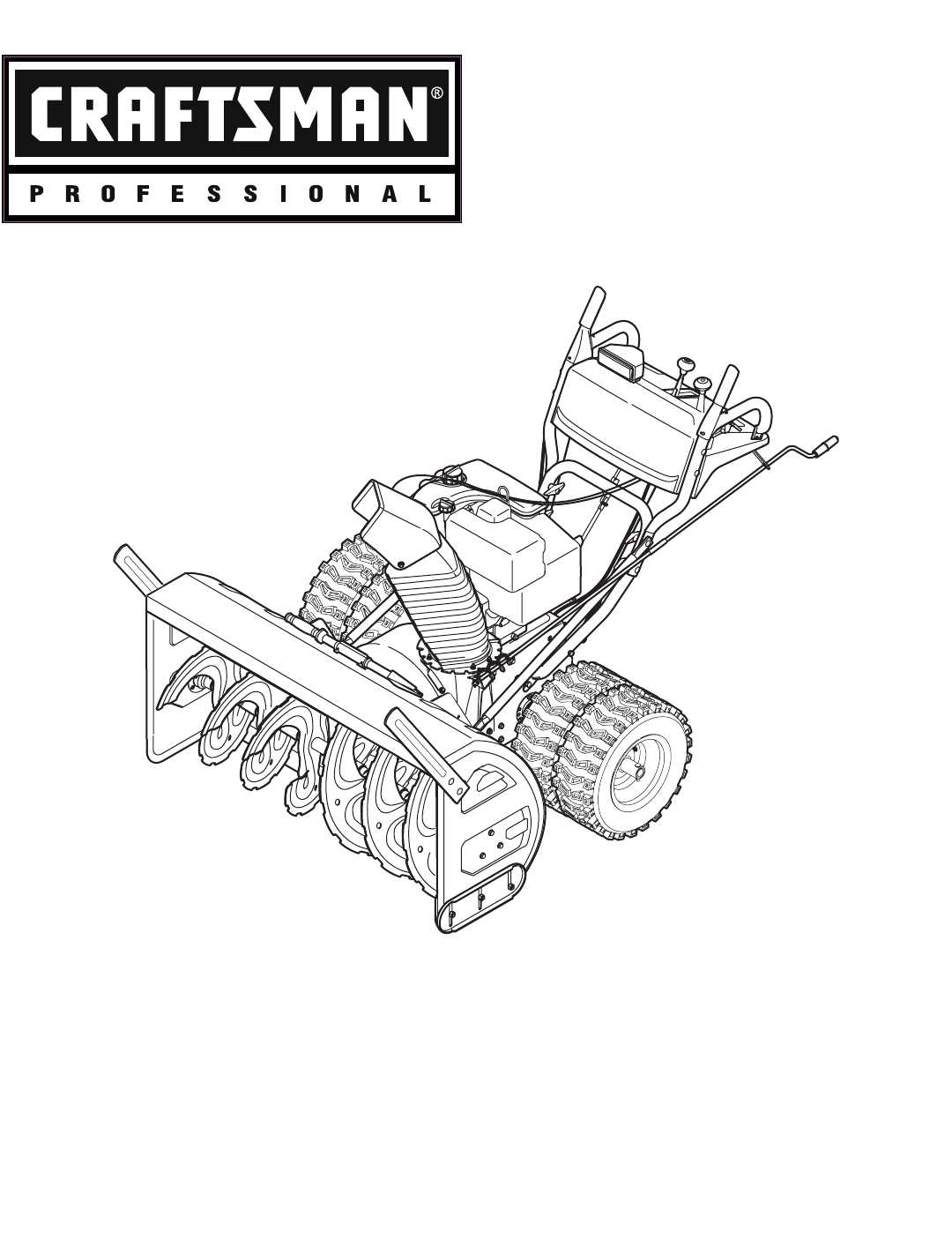 owners manual sears snowblower