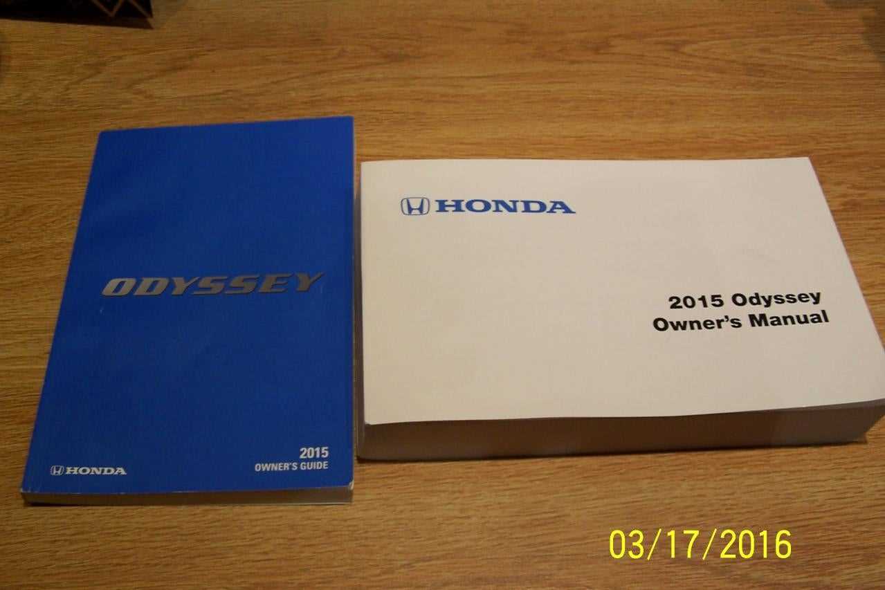 2016 honda odyssey owners manual