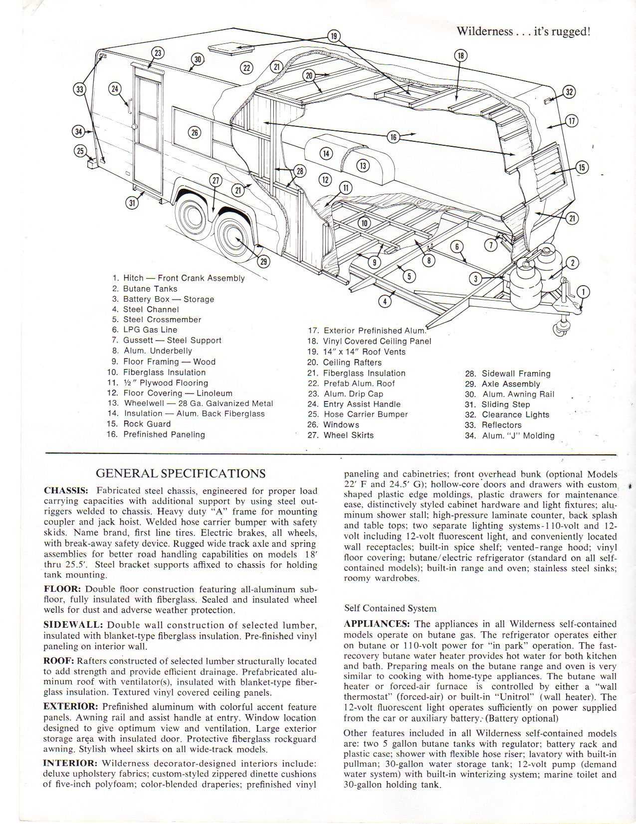 1973 travel trailer owners manual