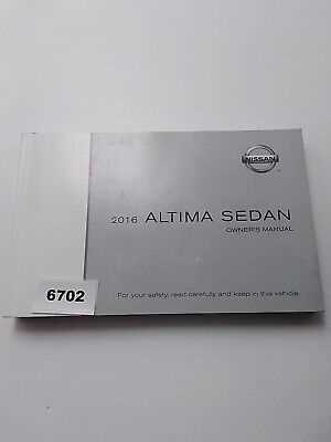 owners manual for 2016 nissan altima