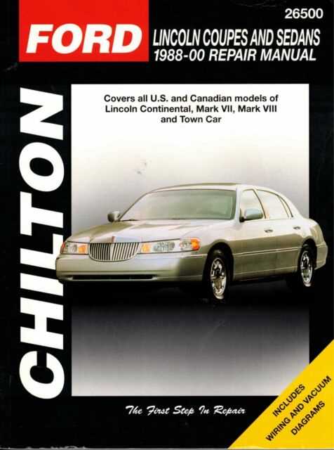 1998 lincoln mark viii owners manual