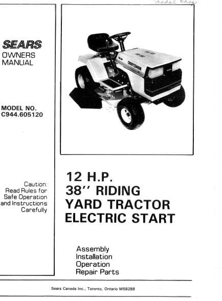 yard machine lawn mower owners manual