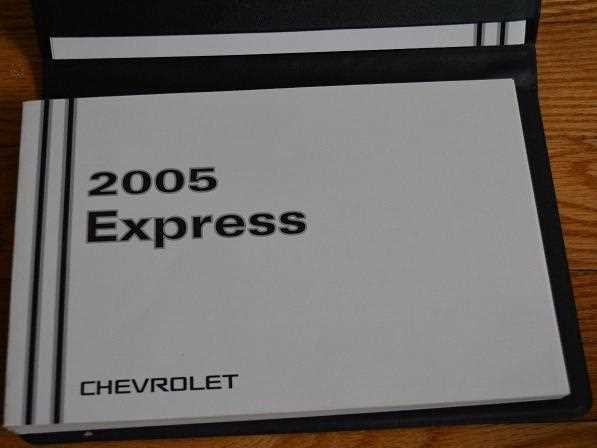 chevrolet express owners manual