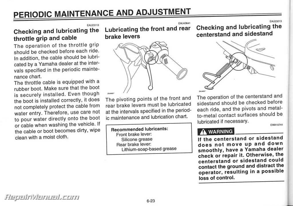 yamaha vino owners manual