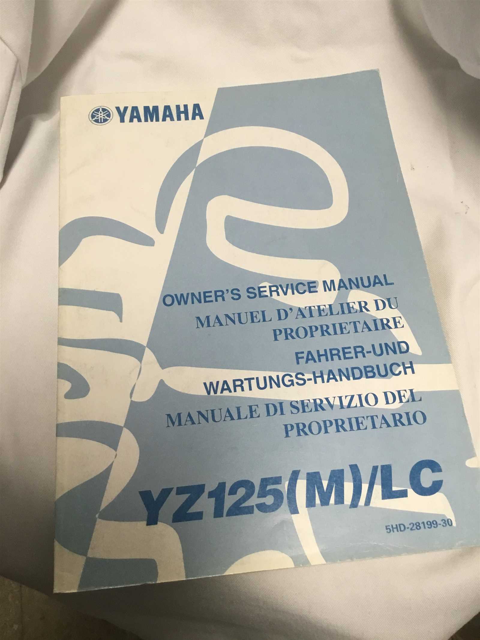 yamaha yz 125 owners manual