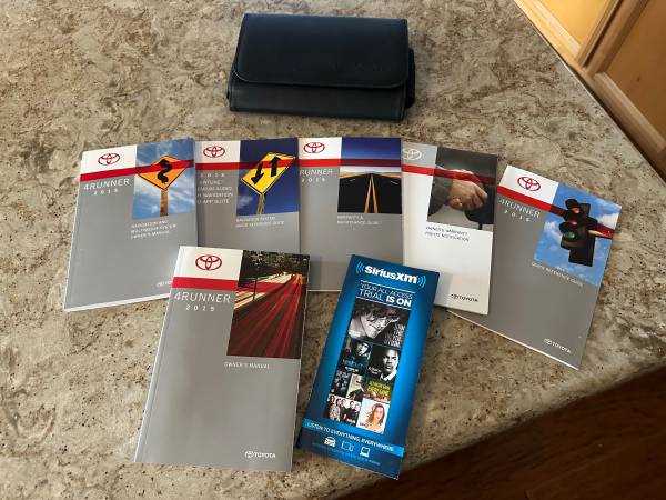 2020 toyota 4runner owners manual