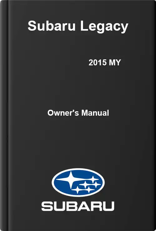 2015 subaru legacy owners manual