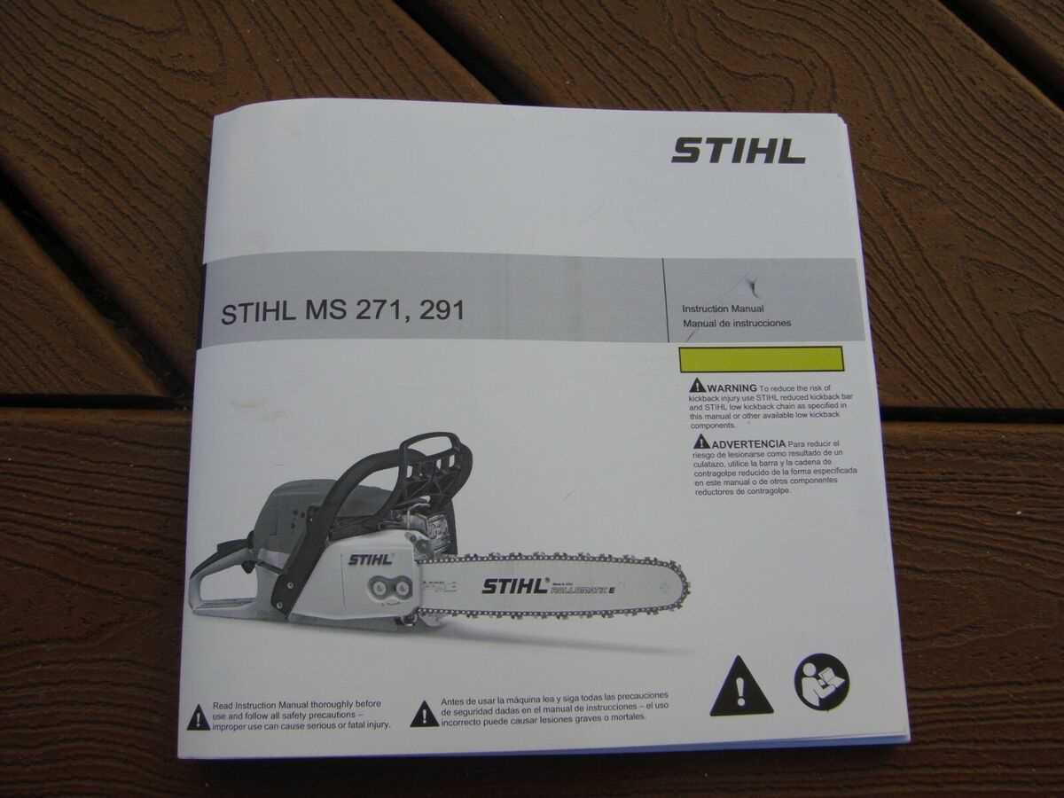 stihl ms 271 owners manual