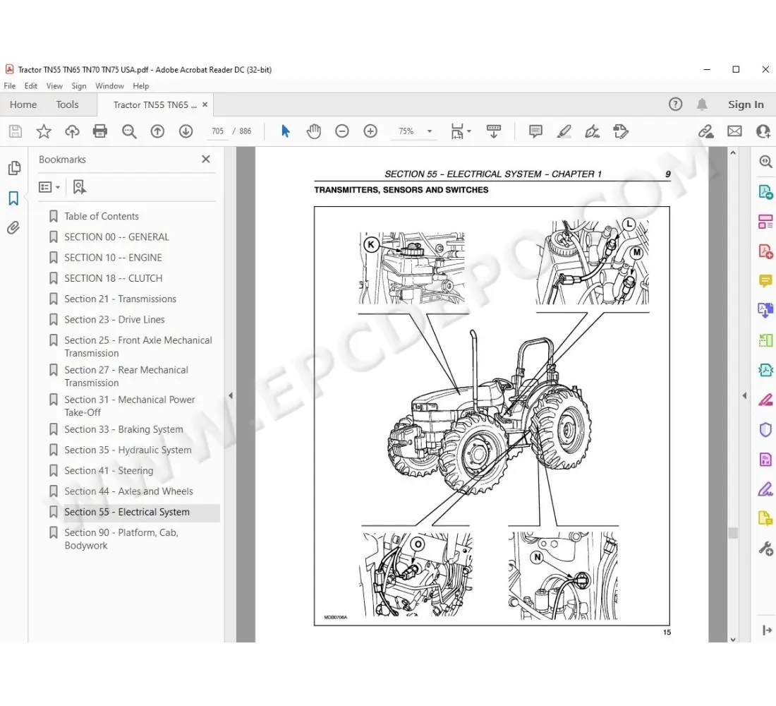 new holland tn65 owners manual