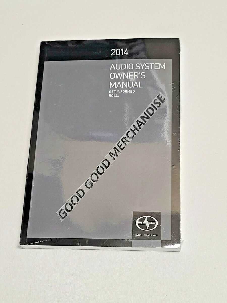 2014 scion xb owners manual