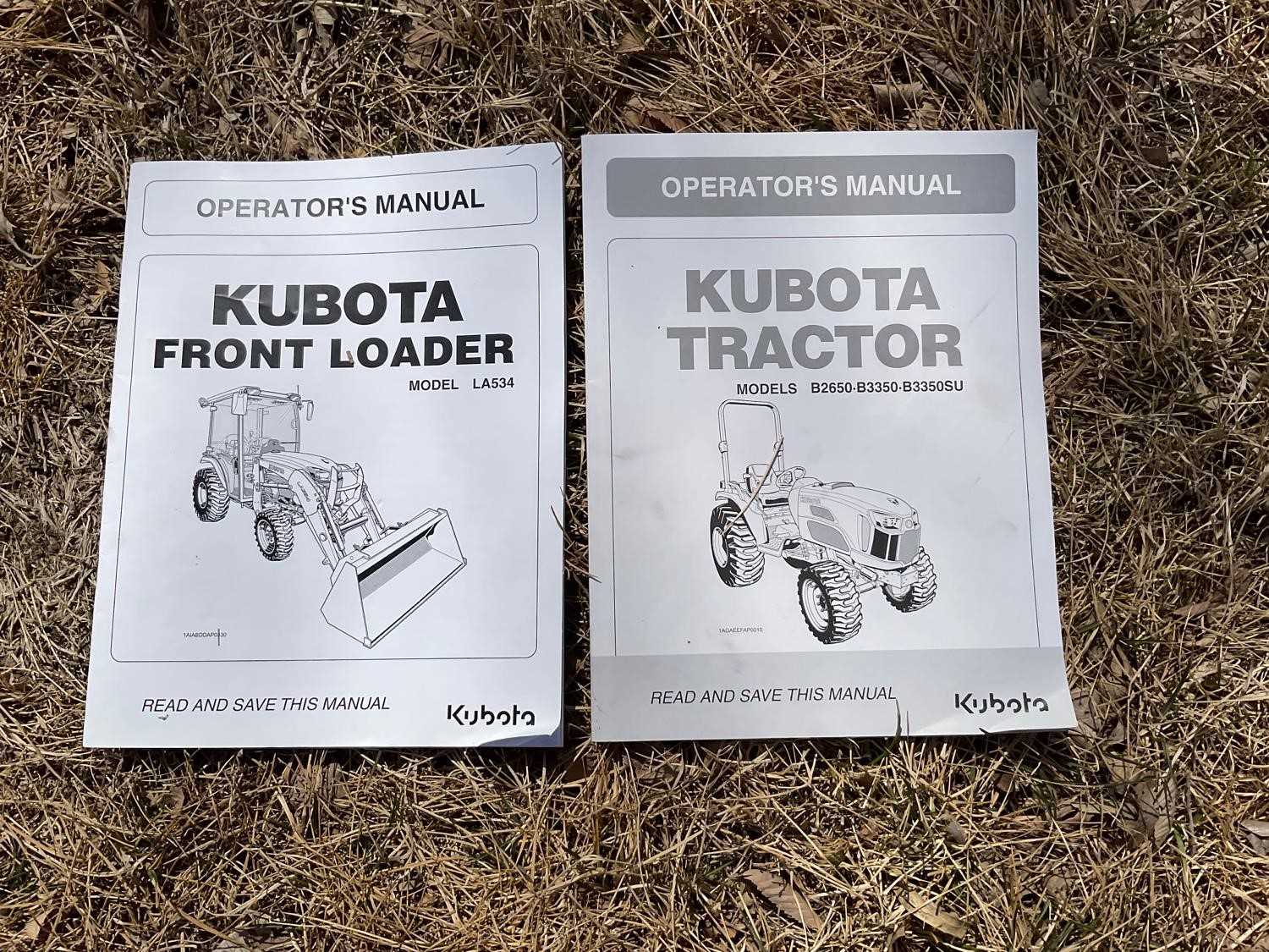 kubota b3350 owners manual