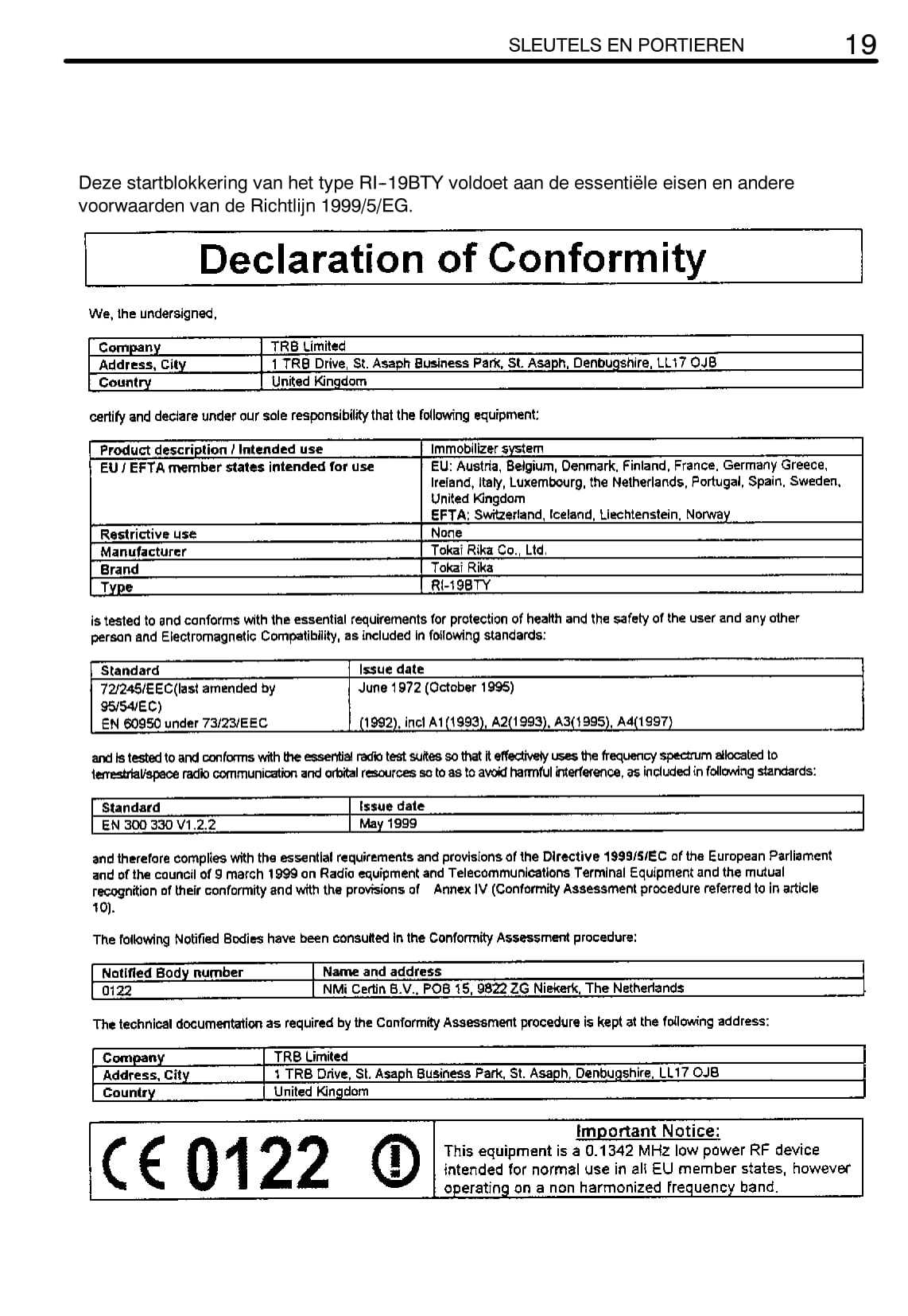 1995 toyota camry owners manual